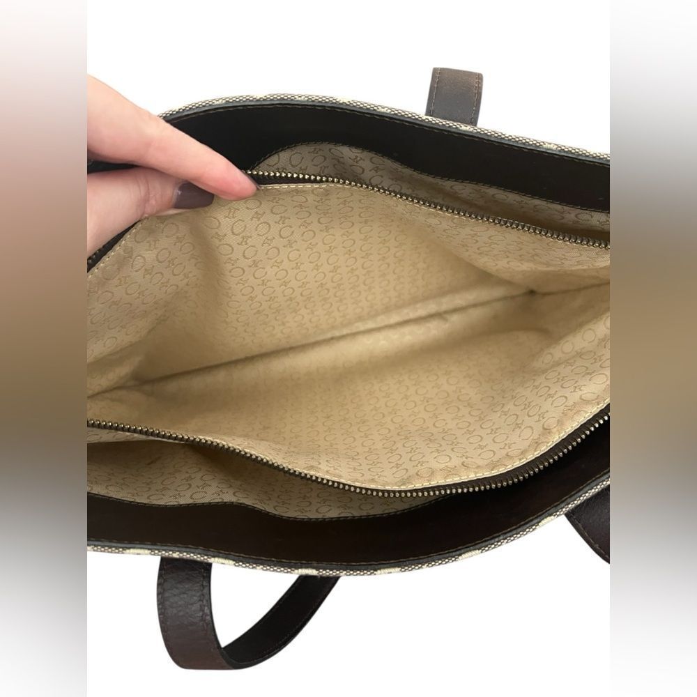 CELINE Macadam Tote with Leather Trim - Picture 10 of 13